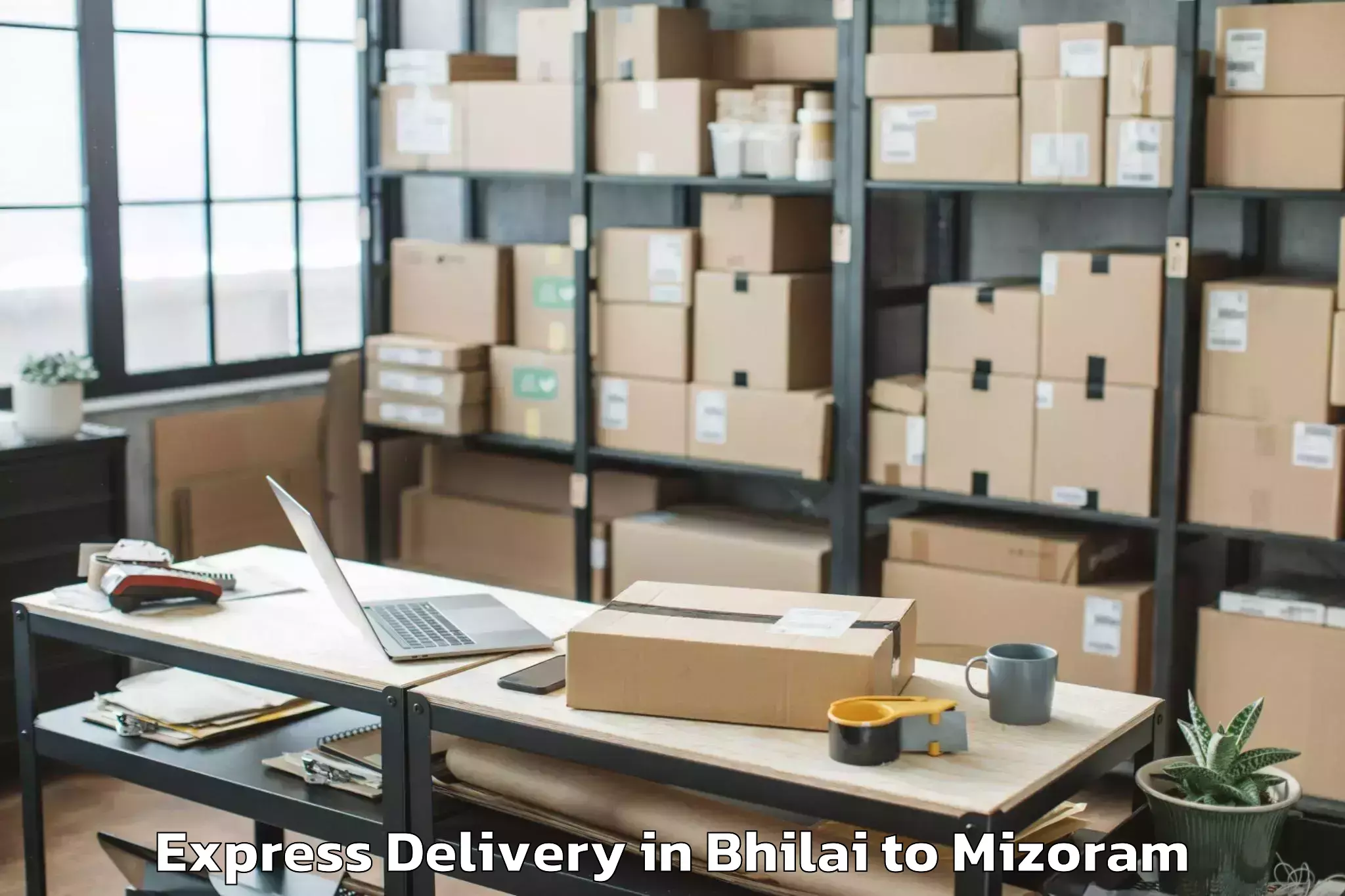 Leading Bhilai to Mizoram University Aizawl Express Delivery Provider